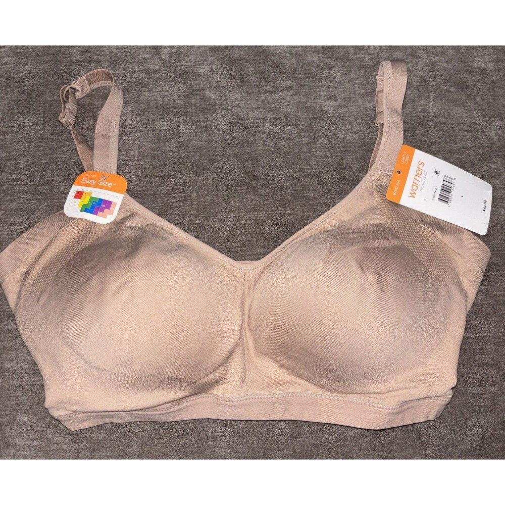 NWT Warners RM3911A Lightly Lined Wireless Bra Size Large